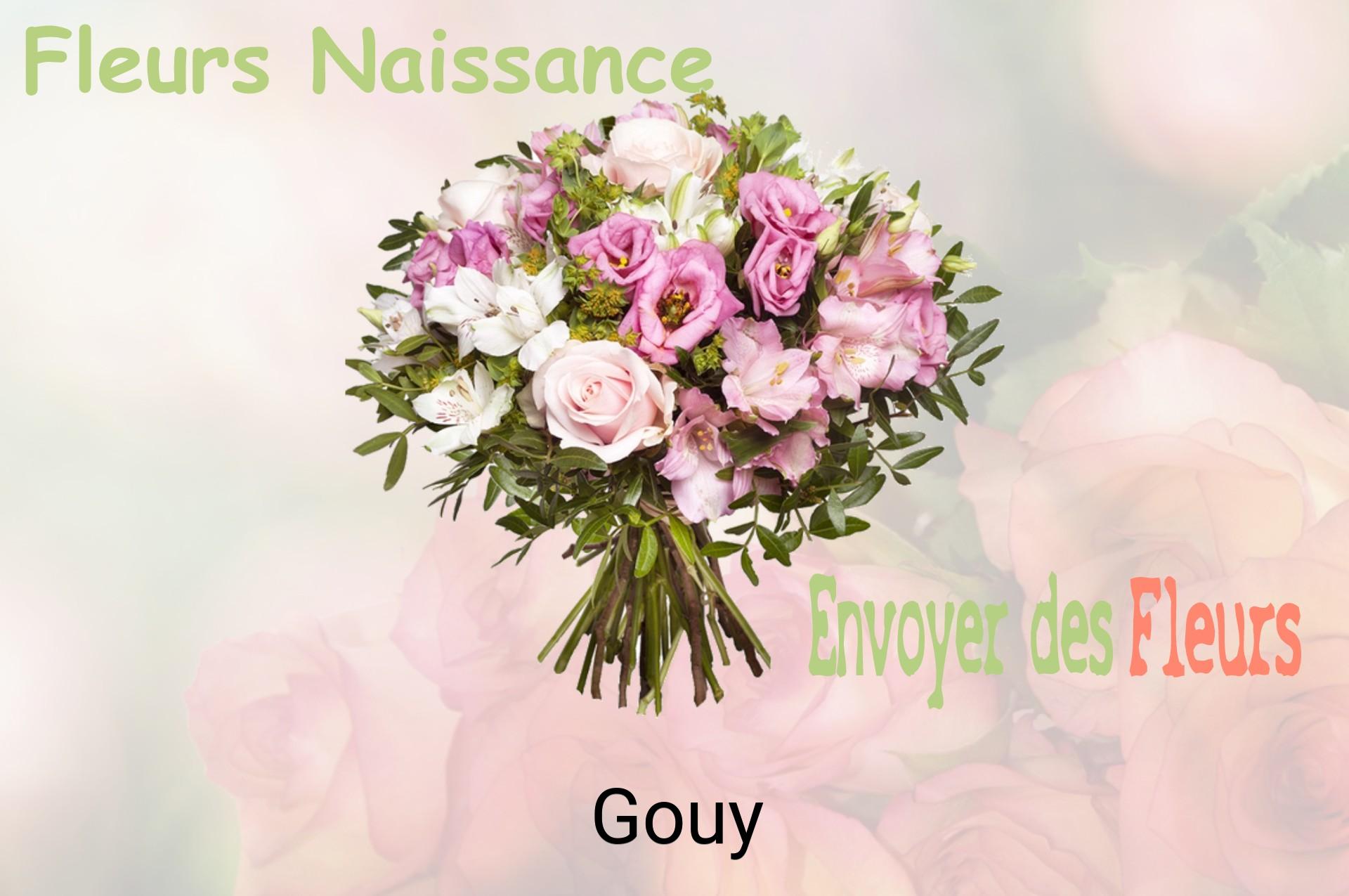 Bouquet de fleurs de naissance livré à Gouy